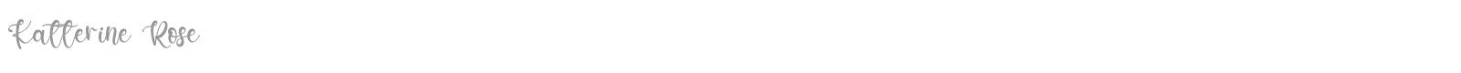Katterine Rose font preview